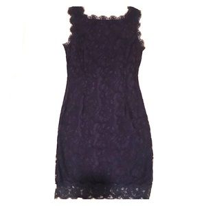 Never worn. Like new. Navy lace dress.